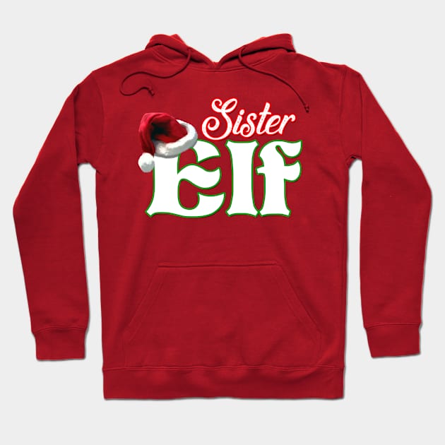 Sister Elf Christmas Matching Family Gift Hoodie by Just Another Shirt